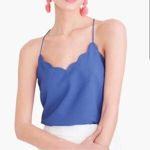 J Crew ❤️ Scallop Cami Tank Top Shirt